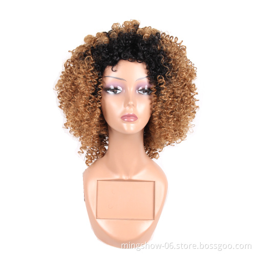 wholesale price synthetic wigs kinky curly for women